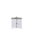 James Martin Providence 36" Single Vanity Cabinet Bright White with 3 cm Grey Expo Quartz Top 238-105-V36-BW-3GEX