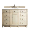 James Martin Bristol 60" Single Vanity Vintage Vanilla with 3 cm Classic White Quartz Top 157-V60S-VV-3CLW