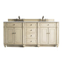 James Martin Bristol 72" Double Vanity Vintage Vanilla with 3 cm Eternal Serena Quartz Top 157-V72-VV-3ESR