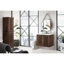 James Martin Athens 30" Single Vanity Cabinet Mid Century Acacia with 3 cm Classic White Quartz Top E645-V30-MCA-3CLW