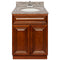 Brown Bathroom Vanity 24", Burlywood Granite Top, Faucet LB5B BU254-24GN-5B