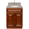 Brown Bathroom Vanity 24", Burlywood Granite Top, Faucet LB6B BU254-24GN-6B