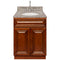 Brown Bathroom Vanity 24", Burlywood Granite Top, Faucet LB7B BU258-24GN-7B