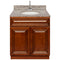 Brown Bathroom Vanity 30", Burlywood Granite Top, Faucet LB6B BU314-30GN-6B