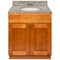 Brown Bathroom Vanity 30", Burlywood Granite Top, Faucet LB3B BU314-30NP-3B