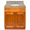 Brown Bathroom Vanity 30", Burlywood Granite Top, Faucet LB4B BU318-30NP-4B