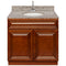 Brown Bathroom Vanity 36", Burlywood Granite Top, Faucet LB6B BU374-36GN-6B