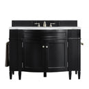 James Martin Brittany 46" Single Vanity Black Onyx with 3 cm Arctic Fall Solid Surface Top 650-V46R-BKO-AF