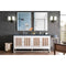 James Martin Athens 72" Double Vanity Cabinet Glossy White with 3 cm Charcoal Soapstone Quartz Top E645-V72-GW-3CSP