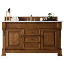 James Martin Brookfield 60" Country Oak Single Vanity with 3 cm Arctic Fall Solid Surface Top 147-114-5371-3AF