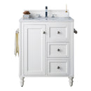 James Martin Copper Cove Encore 30" Single Vanity Bright White 301-V30-BW