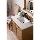 James Martin Savannah 36" Single Vanity Cabinet Driftwood with 3 cm Eternal Jasmine Pearl Quartz Top 238-104-5511-3EJP