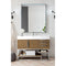 James Martin Columbia 48" Single Vanity Latte Oak with Glossy White Composite Top 388-V48-LTO-BN-GW