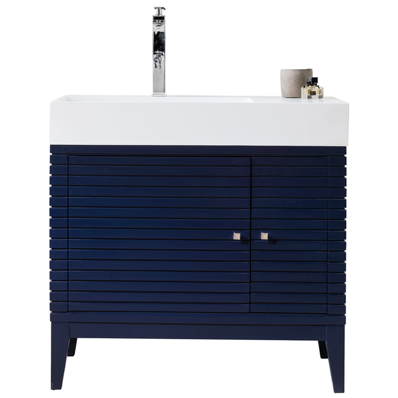 James Martin Linear 36" Single Vanity Victory Blue 210-V36-VBL