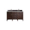 James Martin Brittany 60" Burnished Mahogany Double Vanity with 3 cm Ethereal Noctis Quartz Top 650-V60D-BNM-3ENC