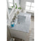 James Martin Brittany 30" Single Vanity Bright White with 3 cm Carrara Marble Top 650-V30-BW-3CAR