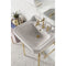 James Martin Wellington 24" Single Console Single Sink with Brass Finish Stand 318-V24-BRS-CRM