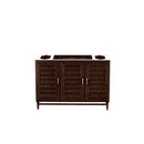 James Martin Portland 48" Single Vanity Burnished Mahogany with 3 cm Galala Beige Top 620-V48-BNM-3OGLB