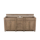 James Martin Bristol 72" Double Vanity White Washed Walnut 157-V72-WW