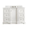 James Martin De Soto 48" Single Vanity Bright White with 3 cm Eternal Jasmine Pearl Quartz Top 825-V48-BW-3EJP