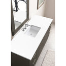 James Martin Metropolitan 60" Single Vanity Silver Oak with 3 cm Classic White Quartz Top 850-V60S-SOK-3CLW