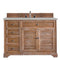 James Martin Savannah 48" Single Vanity Cabinet Driftwood with 3 cm Eternal Serena Quartz Top 238-104-5211-3ESR