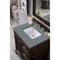 James Martin De Soto 30" Single Vanity Burnished Mahogany with 3 cm Cala Blue Quartz Top 825-V30-BNM-3CBL