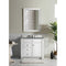 James Martin Bristol 36" Single Vanity Bright White with 3 cm Cala Blue Quartz Top 157-V36-BW-3CBL