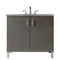 James Martin Metropolitan 36" Single Vanity Silver Oak with 3 cm Grey Expo Quartz Top 850-V36-SOK-3GEX