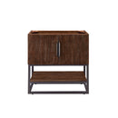 James Martin Columbia 31.5" Single Vanity Cabinet Coffee Oak Matte Black 388-V31.5-CFO-MBK