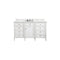 James Martin Brittany 60" Bright White Single Vanity with 3 cm Ethereal Noctis Quartz Top 650-V60S-BW-3ENC