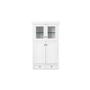 James Martin De Soto 30" Double Tower Hutch Bright White 825-H30-BW