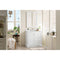 James Martin De Soto 36" Single Vanity Bright White with 3 cm Ethereal Noctis Quartz Top 825-V36-BW-3ENC