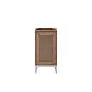 James Martin Chianti 16" Single Vanity Cabinet Whitewashed Walnut Brushed Nickel E303-V16-WW-BNK