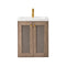 James Martin Chianti 20" Single Vanity Cabinet Whitewashed Walnut with White Glossy Resin Countertop E303-V20-WW-WG