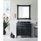 James Martin Brittany 36" Black Onyx Single Vanity with 3 cm Charcoal Soapstone Quartz Top 650-V36-BKO-3CSP