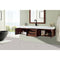 James Martin Mercer Island 72" Single Vanity Coffee Oak Matte Black with Glossy White Composite Top 389-V72S-CFO-MB-GW