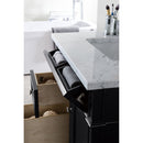 James Martin Brittany 30" Single Vanity Black Onyx with 3 cm Carrara Marble Top 650-V30-BKO-3CAR