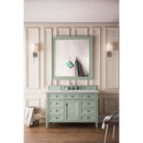 James Martin Brittany 48" Sage Green Single Vanity with 3 cm Eternal Serena Quartz Top 650-V48-SGR-3ESR