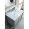 James Martin Brittany 36" Urban Gray Single Vanity with 3 cm Carrara Marble Top 650-V36-UGR-3CAR