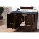 James Martin Portland 48" Single Vanity Burnished Mahogany with 3 cm Charcoal Soapstone Quartz Top 620-V48-BNM-3CSP