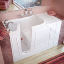 MediTub Walk-In 30" x 53" Left Drain White Air Jetted Walk-In Bathtub