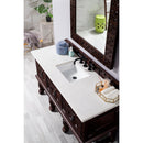 James Martin Balmoral 60" Single Vanity Cabinet Antique Walnut with 3 cm Eternal Jasmine Pearl Quartz Top 150-V60S-ANW-3EJP