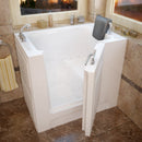 MediTub Walk-In 27" x 39" Left Drain White Air Jetted Walk-In Bathtub