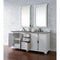 James Martin Providence 72" Double Vanity Cabinet Bright White with 3 cm Gray Expo Quartz Top 238-105-V72-BW-3GEX