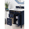 James Martin Brittany 30" Single Vanity Victory Blue with 3 cm Arctic Fall Solid Surface Top 650-V30-VBL-3AF