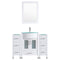 LessCare 54 White Vanity Set - One 30 Sink Base, Two 12 Drawer Bases (LV3-C5-54-W)