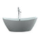 Virtu USA Serenity 71" x 35" Free Standing Soaking Bathtub