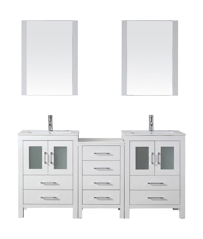 Virtu USA Dior 66" Double Bathroom Vanity