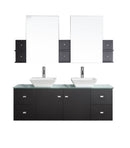 Virtu USA Clarissa 61" Double Bathroom Vanity